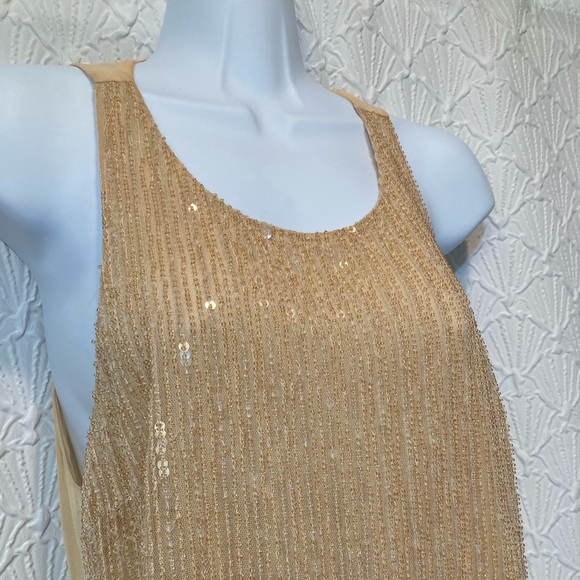 NWT, Alice & Olivia By Stacey Bendet Beaded Top, Sz Small, Peach - Picture 4 of 12